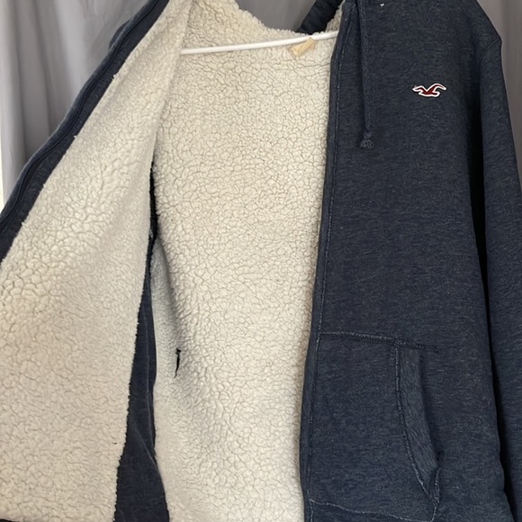 Mens Hollister Sherpa Jacket - Picture 2 of 2